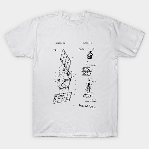 Rocket Patent Drawing T-Shirt by GoshaDron